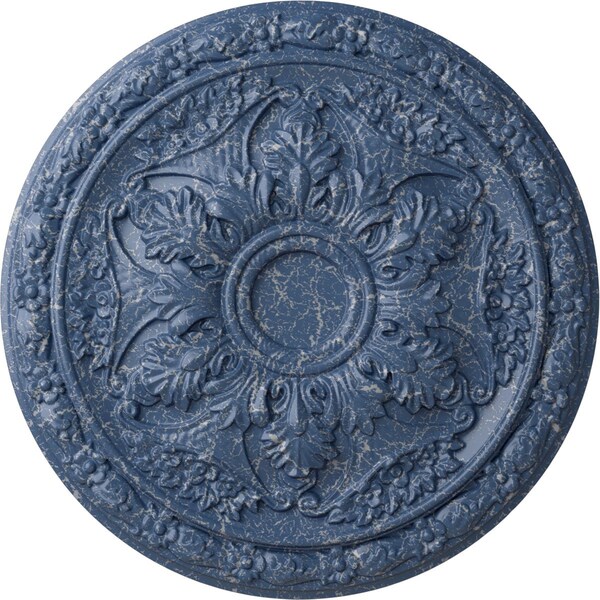 Ekena Millwork Baile Ceiling Medallion (Fits Canopies up to 3 1/4"), Hnd-Painted Americana Crackle, 20"OD x 1 5/8"P CM20BLAMC - main